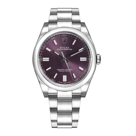 rolex oyster perpetual gold and silver band purple face|Rolex Oyster Perpetual color chart.